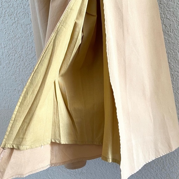 Karen Millen Dress Polished Cotton Cutout Midi Sleeveless Chic Tan Neutral NWT 4 - Picture 12 of 16